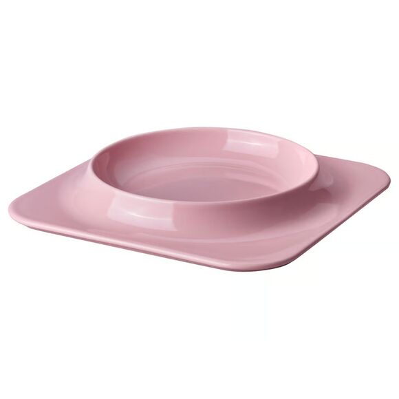 IKEA VINTERFINT Plate, Pink, 10 ½x10 ½ " - Picture 1 of 3